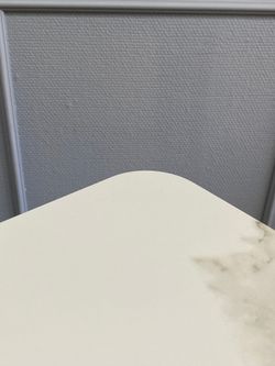 Стол KENNER AK1200 черный/керамика мрамор белый