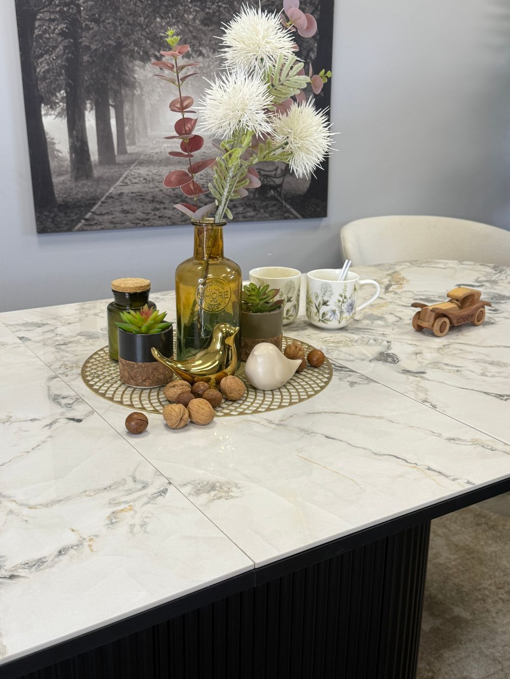 Стол Kenner LDs1600, черный/керамика SHAKESPEARE BLACK