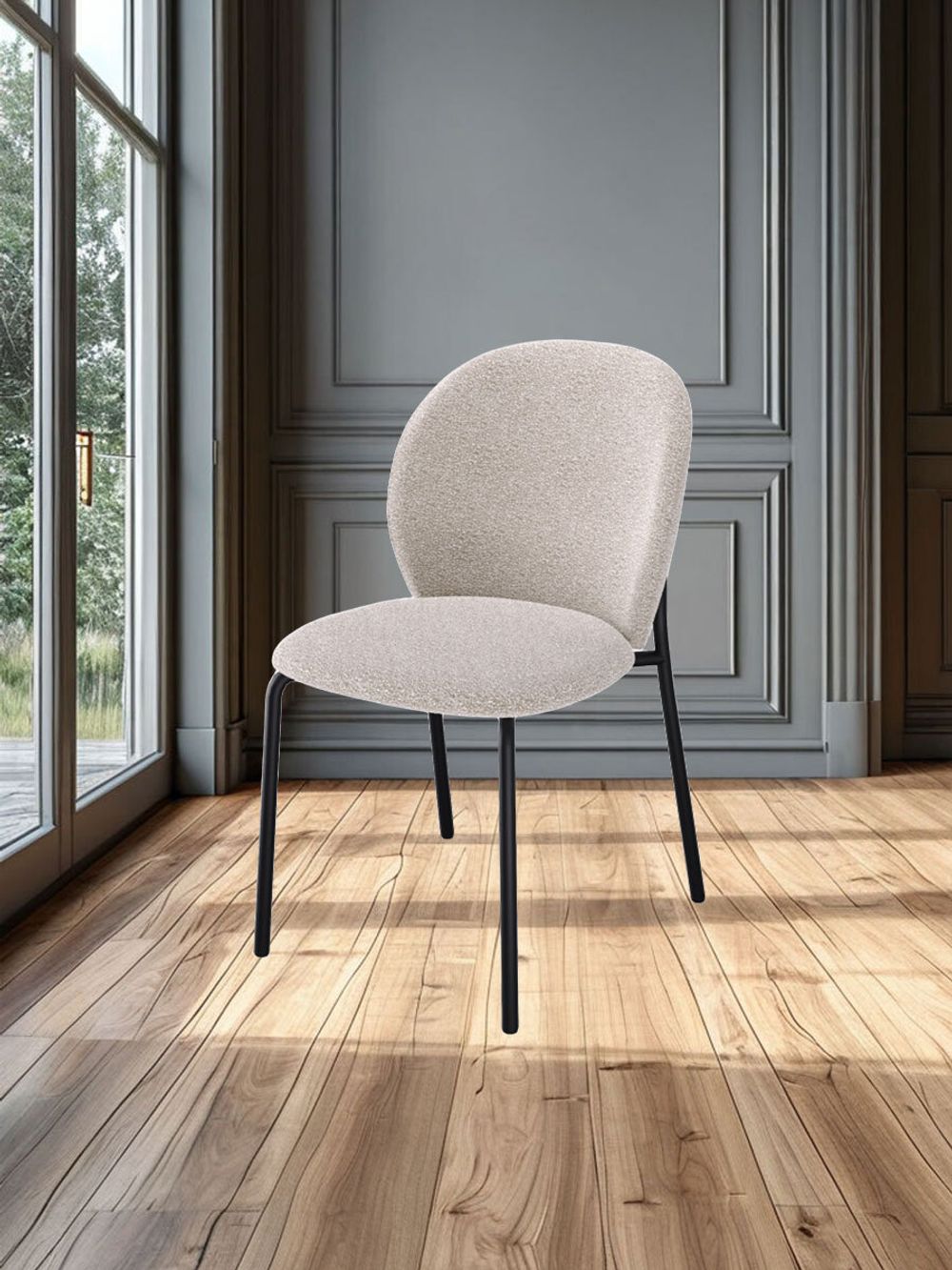 Стул KENNER 307SD черный/бежевый