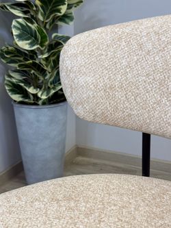 Стул KENNER 309SD черный/микробукле бежевый