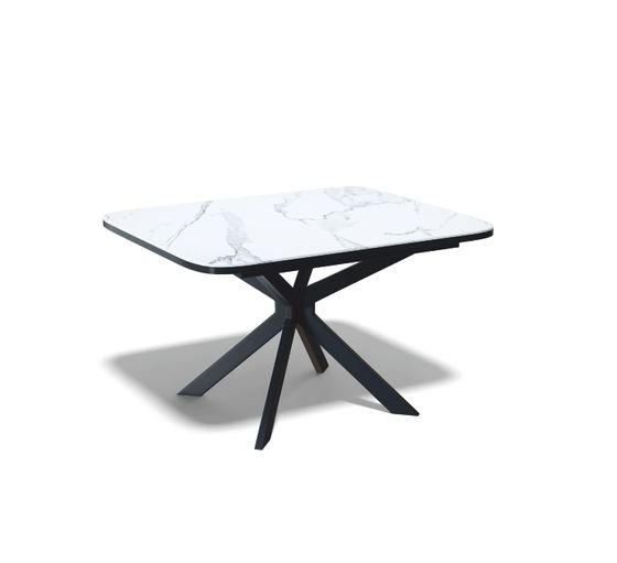 Стол Kenner BK1000, черный/керамика GLORIA WHITE