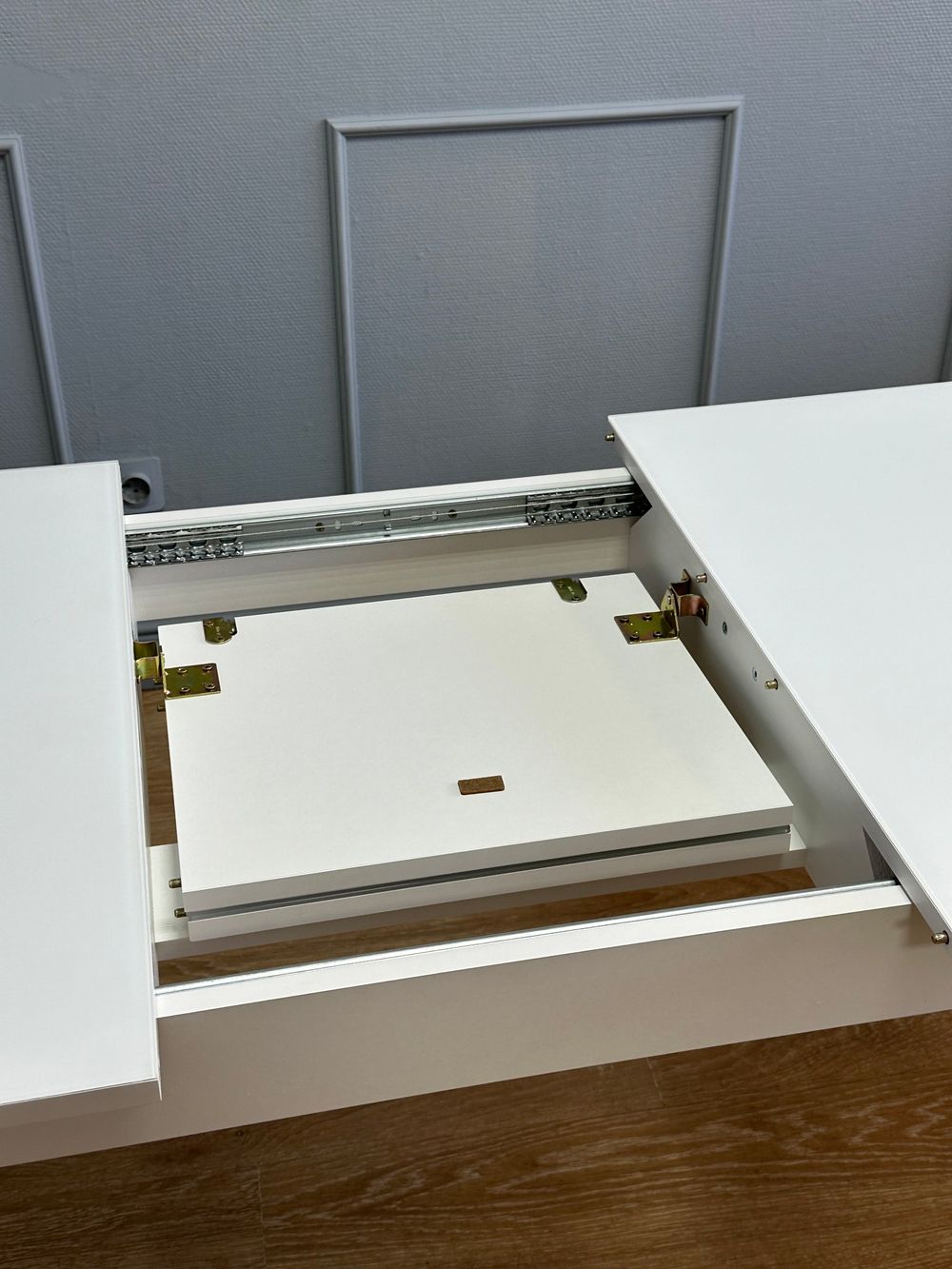 Стол KENNER K1100 белый/стекло белое сатин