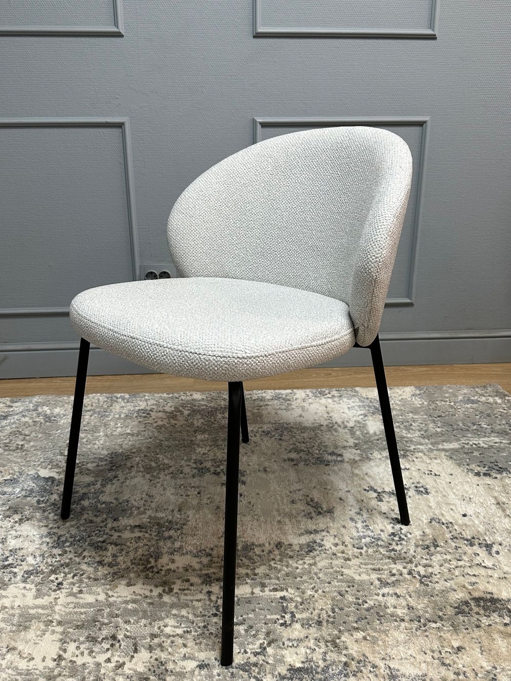 Комплект стульев 2шт KENNER 304SD черный/серебристый микробукле