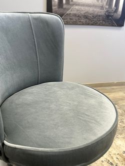 Стул Kenner 177KK белый/серый велюр