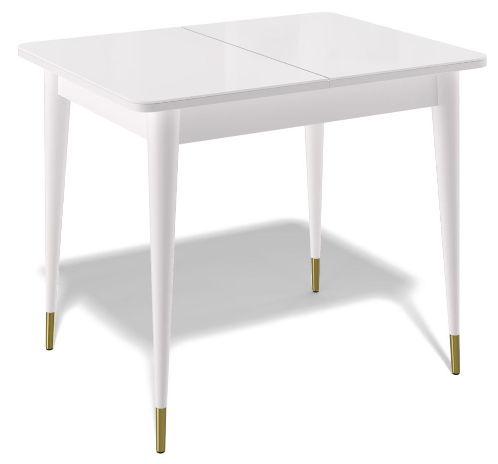 Стол KENNER 900K белый/стекло белое сатин