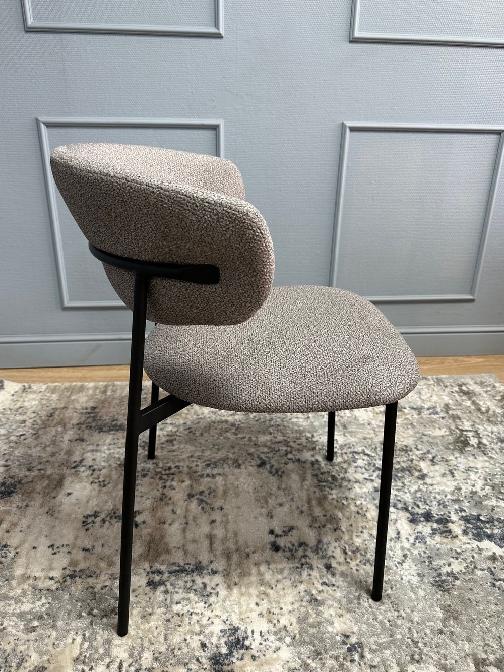 Комплект стульев 2шт KENNER 309SD черный/микробукле капучино