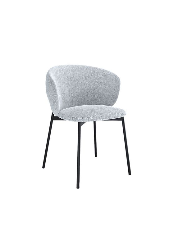 Стул KENNER 306SD черный/серебристый