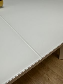 Стол KENNER SL1600 белый/стекло белое сатин