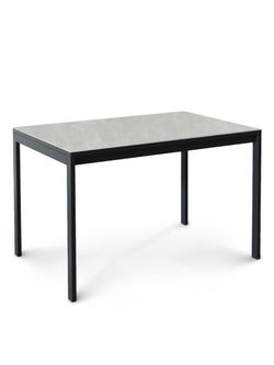 Стол Kenner LK1200, черный/керамика CARMEN LIGHT GRAY арт.170156