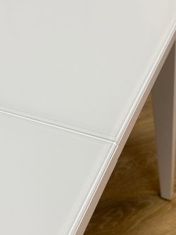 Стол KENNER 1100 М белый/стекло белое глянец