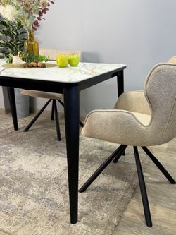 Стол KENNER KS1200 черный/керамика мрамор золотой