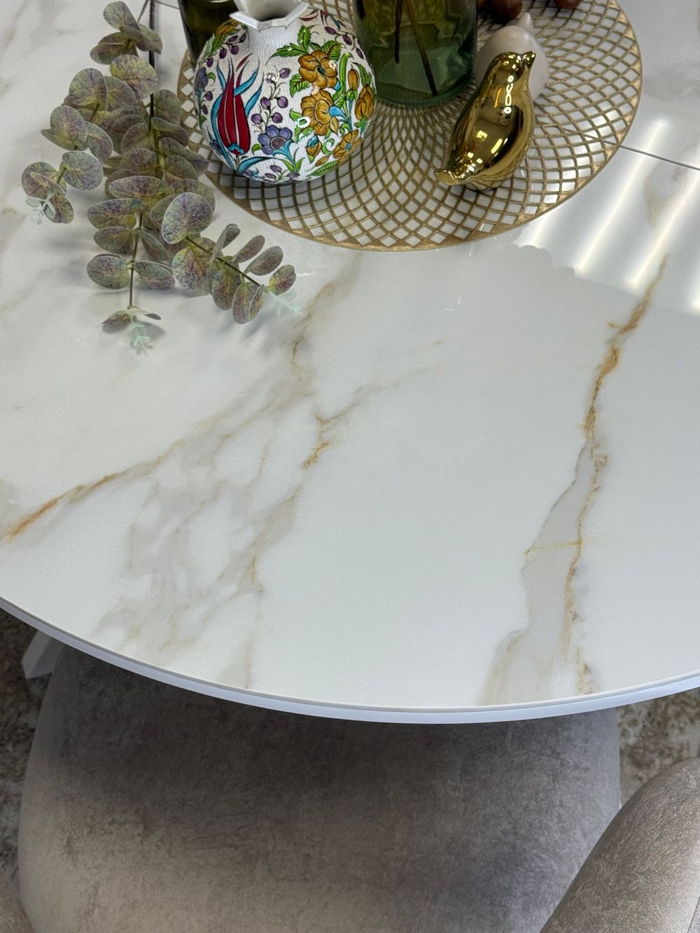 Стол KENNER RL1100 белый/керамика белая глянец