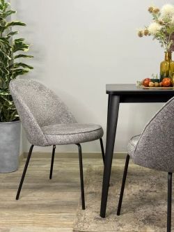 Стул KENNER 176SD черный/серый