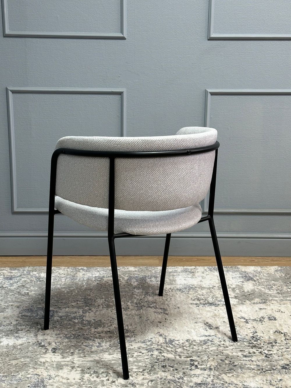 Комплект стульев 2шт KENNER 303SD черный/микробукле серебристый