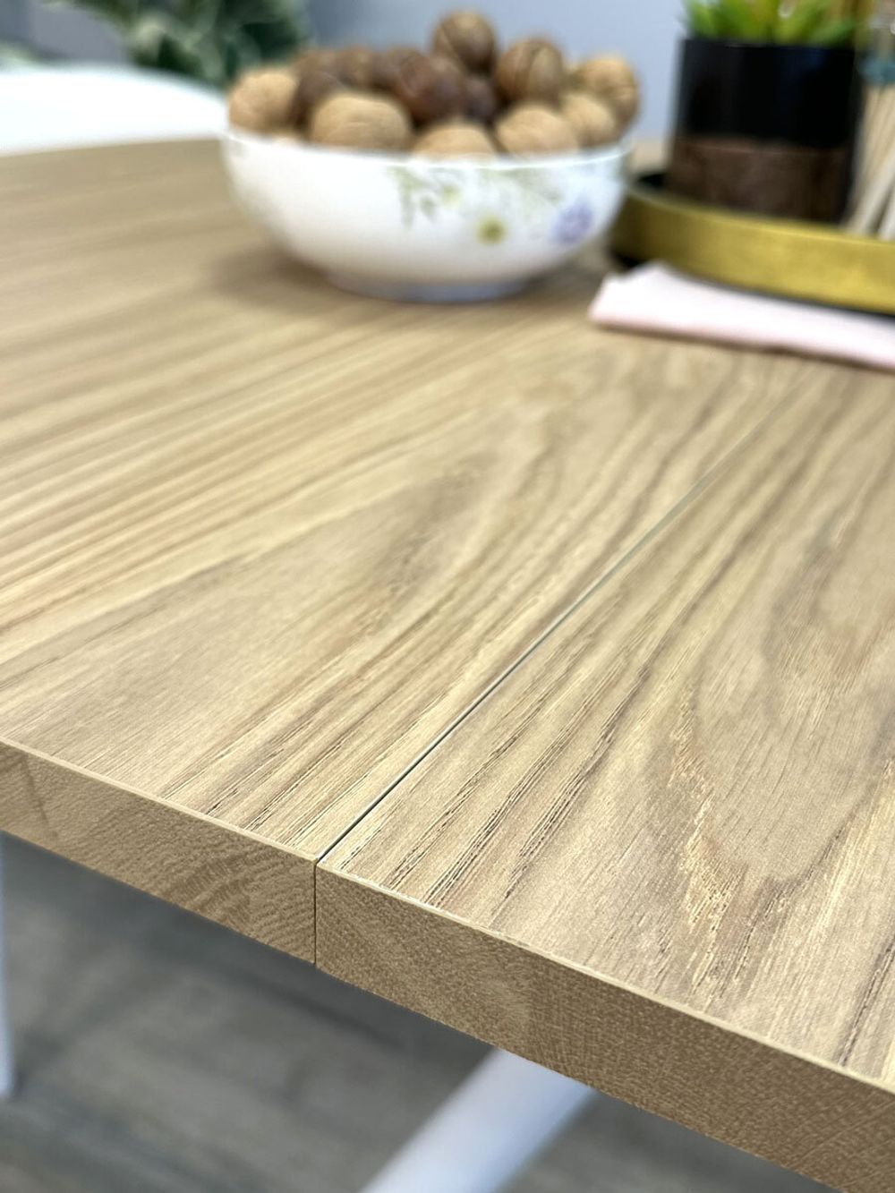 Стол Kenner DO1100, белый/дуб натуральный