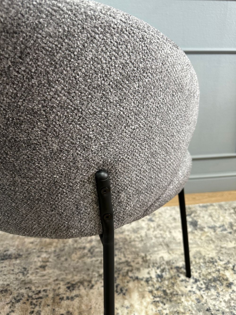 Комплект стульев 2шт KENNER 305SD черный/серый микробукле