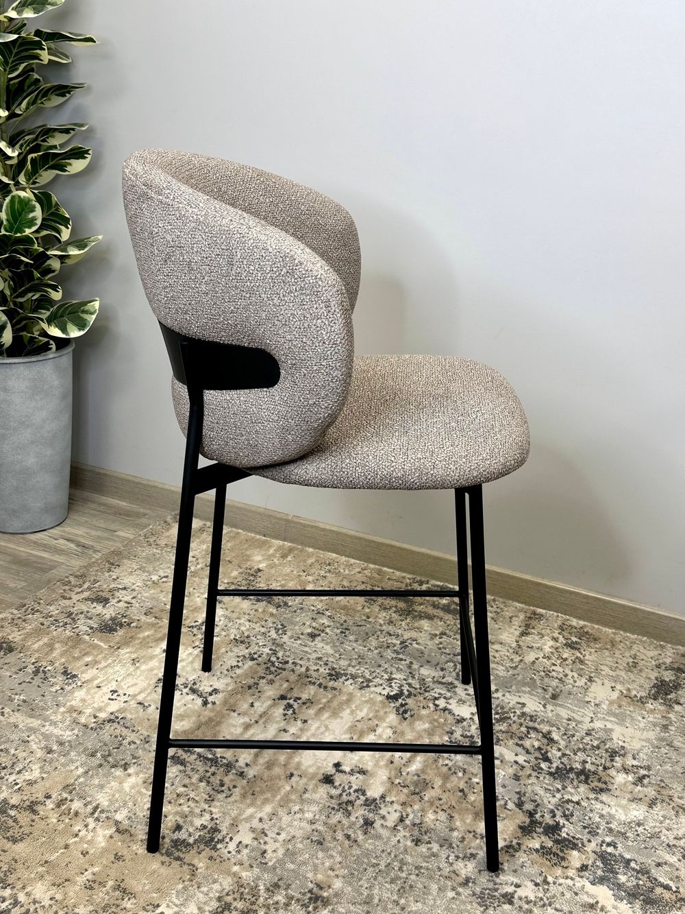 Стул Kenner 306SD барный черный/ткань O30