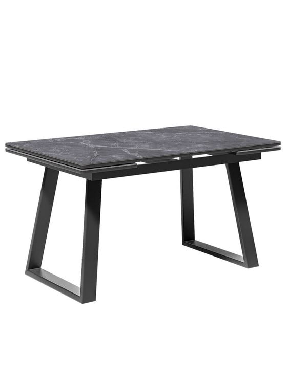 Стол KENNER ML1400 черный/керамика мрамор черный