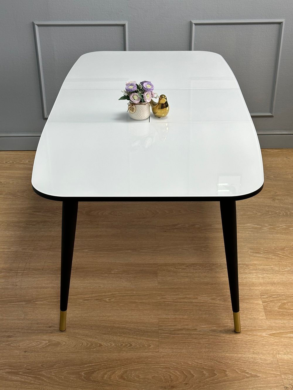 Стол KENNER 1200K венге/стекло белое глянец