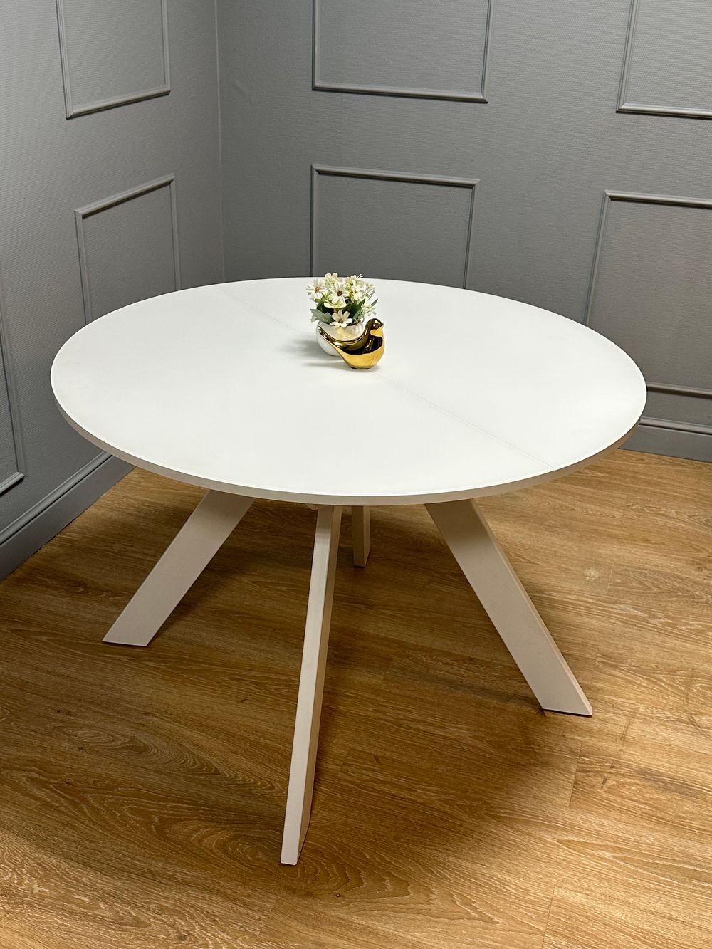 Стол KENNER RL1100 белый/стекло белое сатин