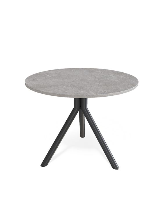 Стол KENNER RR900 черный/мрамор светло-серый