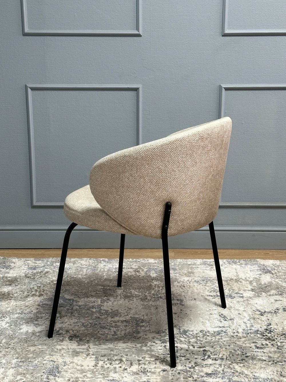 Комплект стульев 2шт KENNER 305SD черный/бежевый микробукле