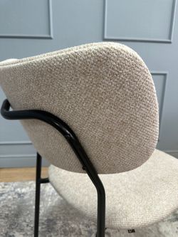 Комплект стульев 2шт KENNER 302SD черный/бежевый микробукле