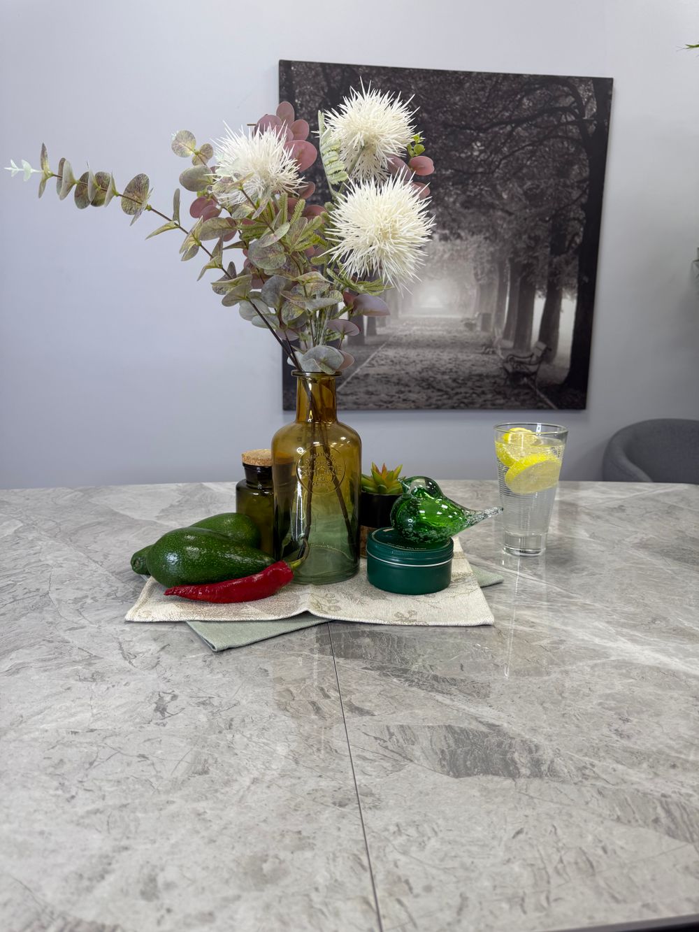 Стол KENNER BR1300 черный/керамика NEW ARMANI GRAY