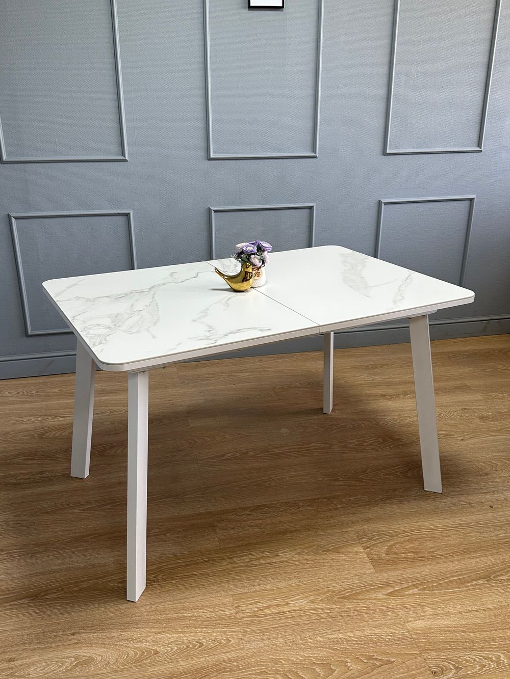 Стол KENNER AA1200 белый/керамика мрамор белый