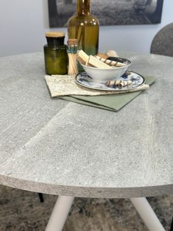 Стол KENNER RR900 белый/мрамор светло-серый