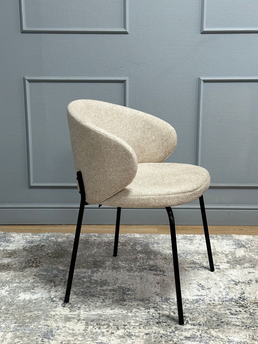 Комплект стульев 2шт KENNER 305SD черный/бежевый микробукле