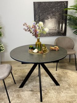 Стол KENNER AR1000 черный/керамика темно-серая