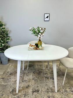 Стол KENNER 1000 М белый/стекло белое сатин