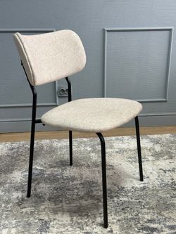 Комплект стульев 2шт KENNER 302SD черный/бежевый микробукле