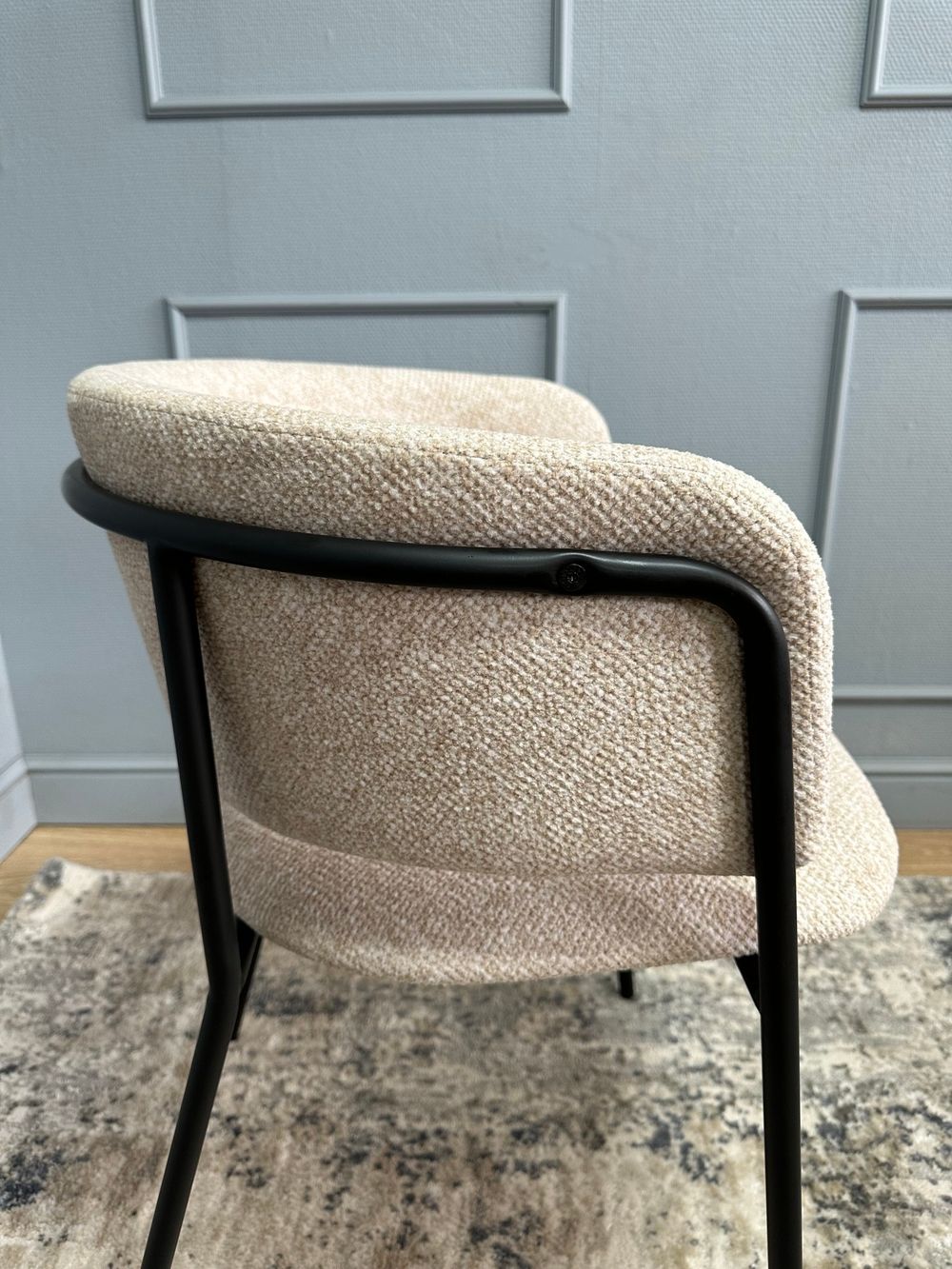 Комплект стульев 2шт KENNER 303SD черный/микробукле бежевый