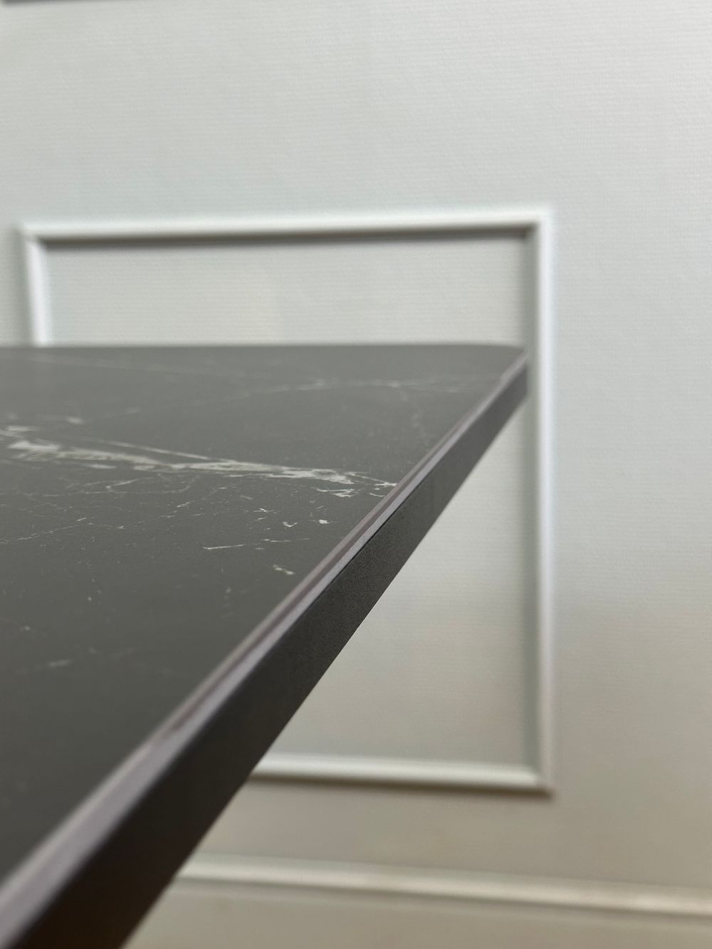 Стол KENNER DK1200 черный/керамика мрамор черный