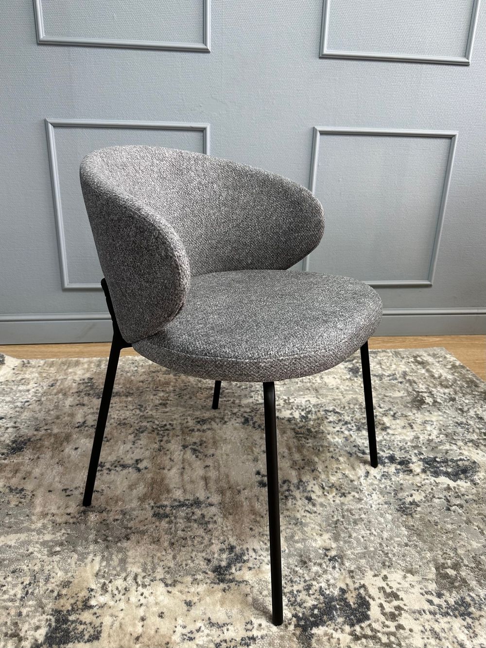 Комплект стульев 2шт KENNER 305SD черный/серый микробукле