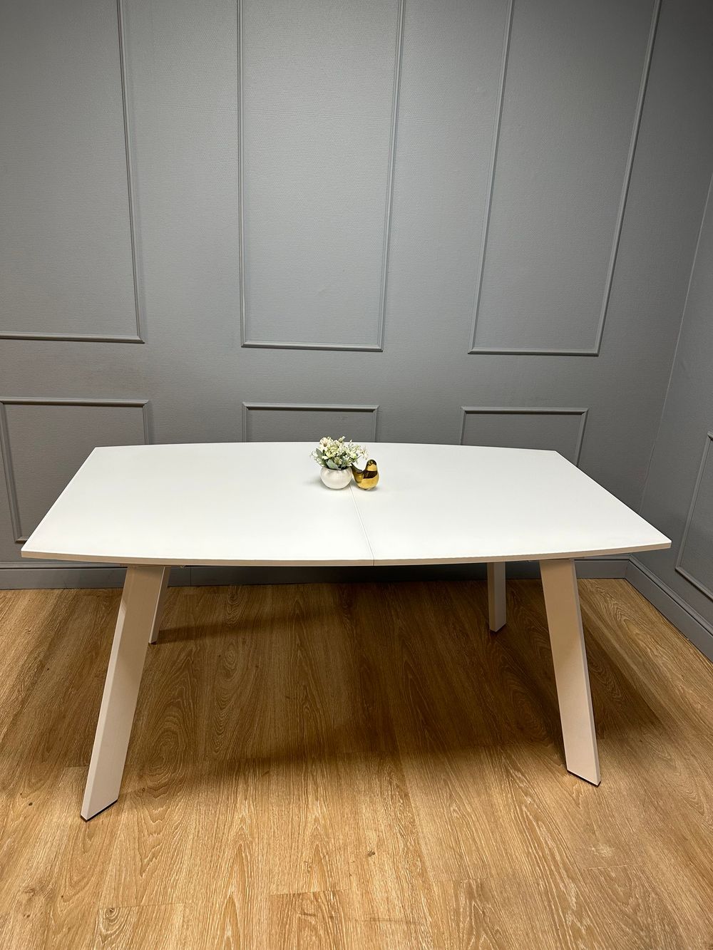 Стол KENNER SL1600 белый/стекло белое сатин