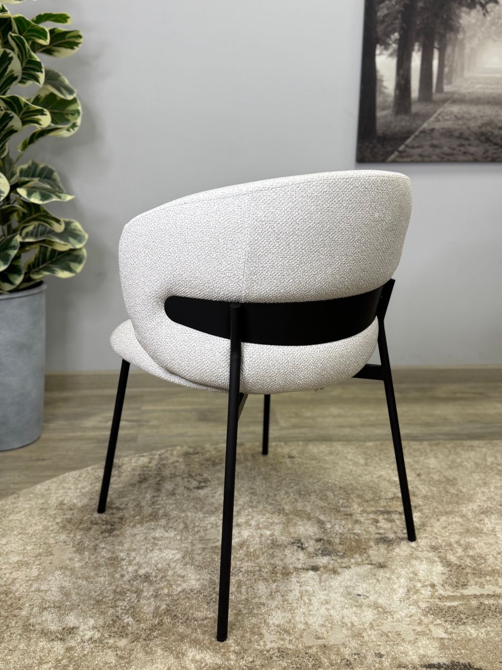 Стул KENNER 306SD черный/серебристый