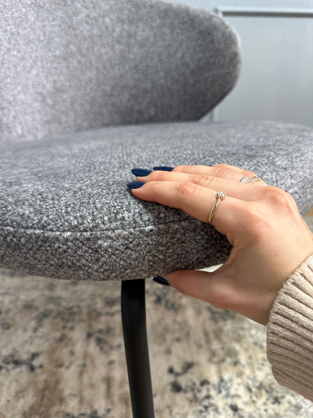 Комплект стульев 2шт KENNER 305SD черный/серый микробукле