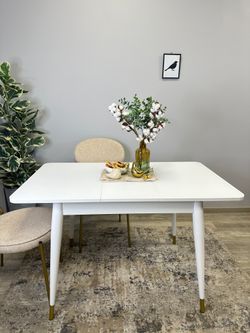 Стол KENNER 900K белый/стекло белое сатин