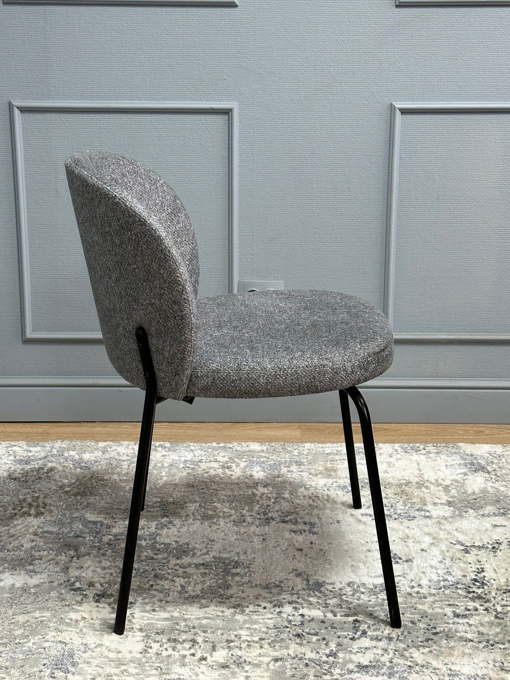 Комплект стульев 2шт KENNER 304SD черный/серый микробукле