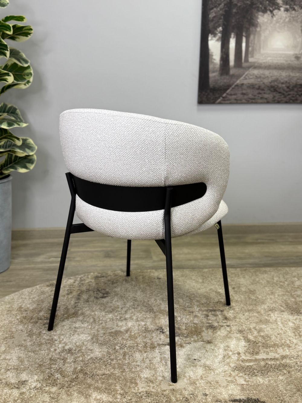 Стул KENNER 306SD черный/серебристый