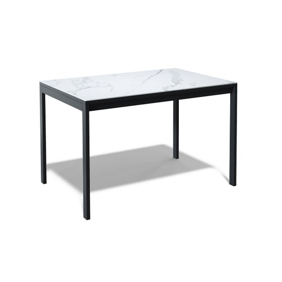 Стол KENNER LK1200 черный/керамика GLORIA WHITE