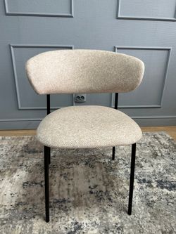 Комплект стульев 2шт KENNER 309SD черный/микробукле бежевый