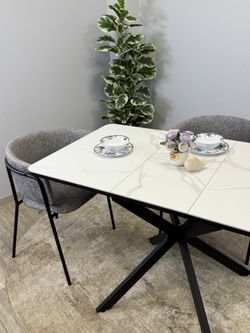 Стол Kenner BK1000, белый/керамика GLORIA WHITE