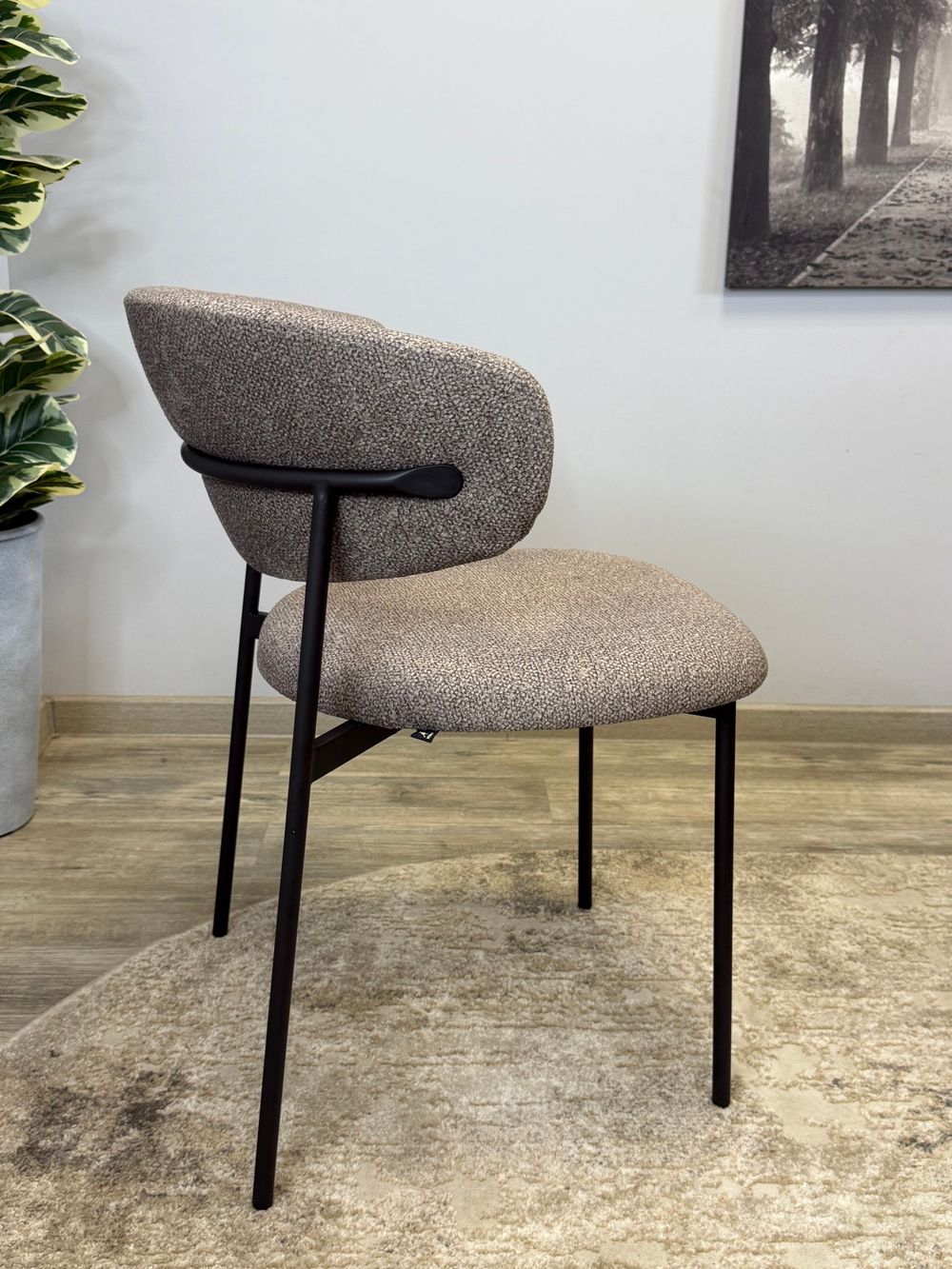 Стул KENNER 309SD черный/микробукле капучино