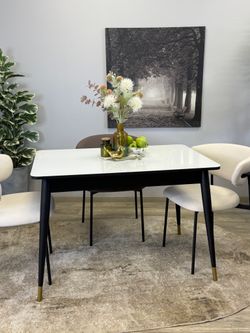 Стол KENNER 1100K венге/стекло белое глянец