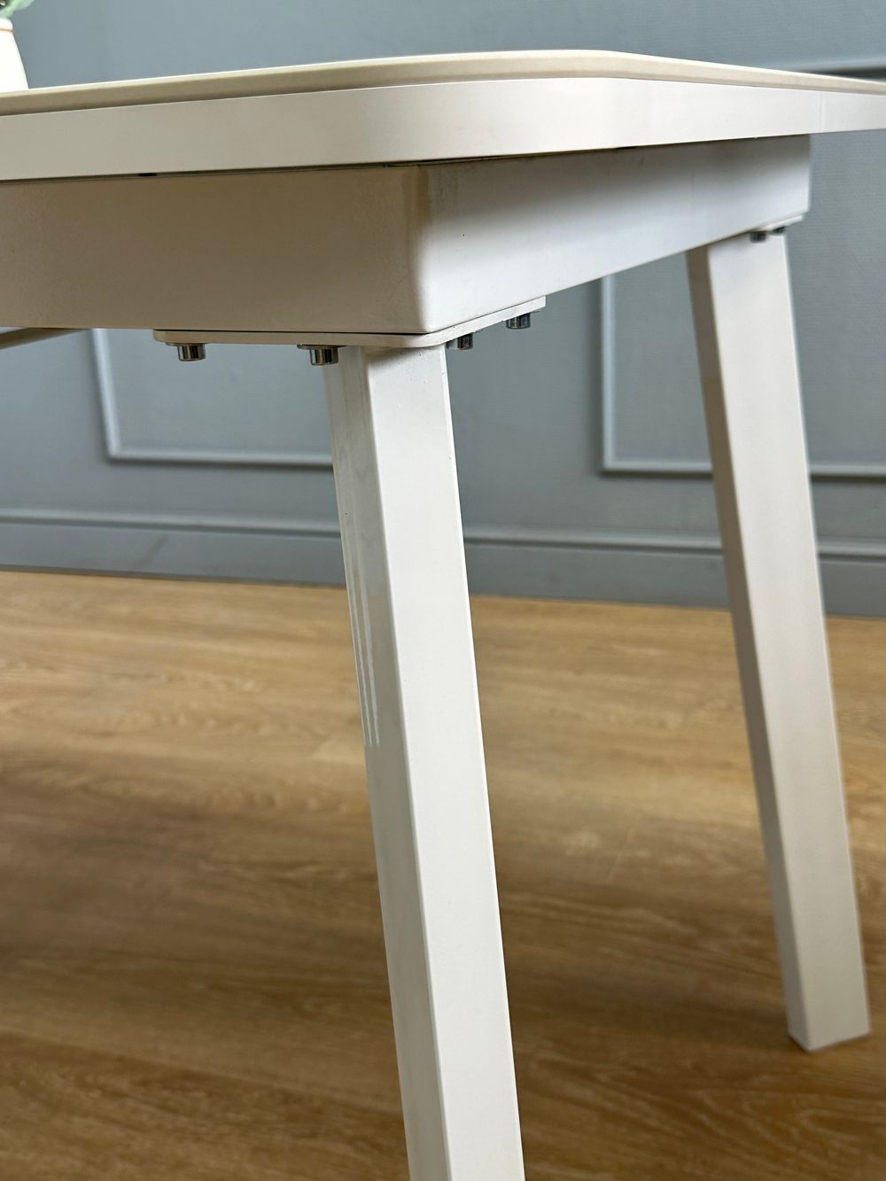 Стол KENNER AA1200 белый/керамика мрамор белый