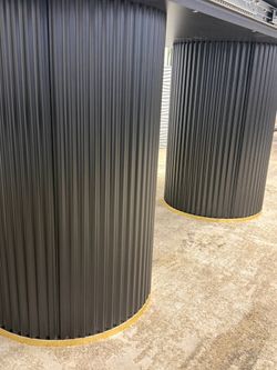 Стол Kenner LDs2000, черный/керамика LARKA GREY арт.170110